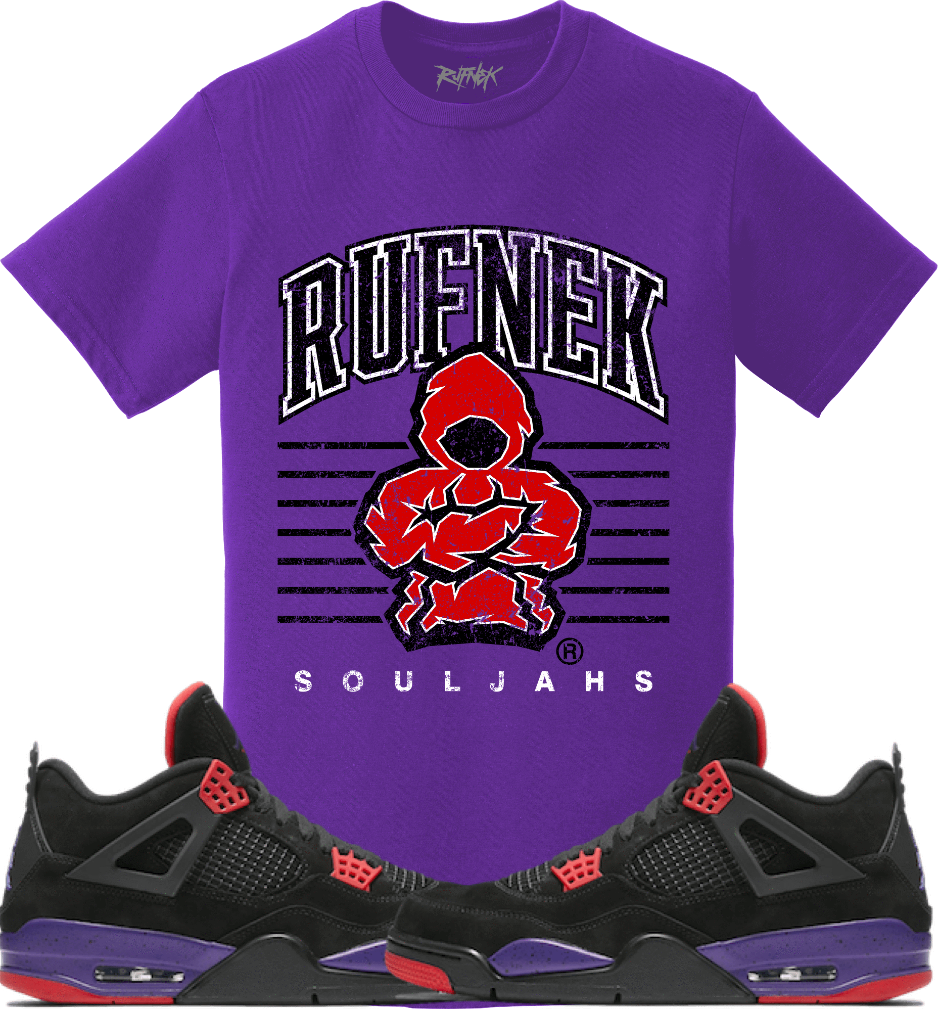 Jordan 4 Raptors Sneaker Tees Shirt to Match - RUFNEK SCRIMMAGE