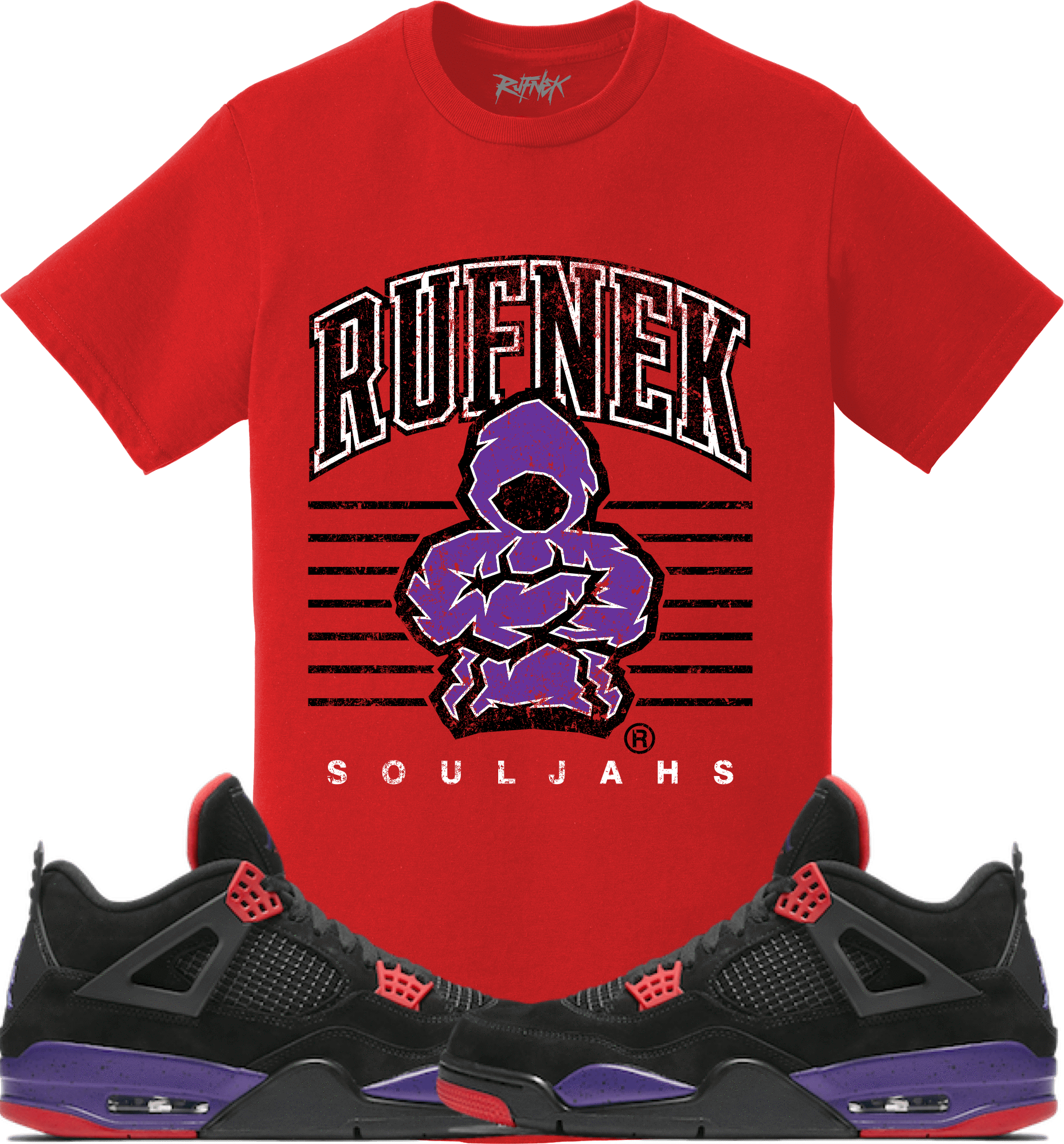 Jordan 4 Raptors Sneaker Tees Shirt to Match - RUFNEK SCRIMMAGE