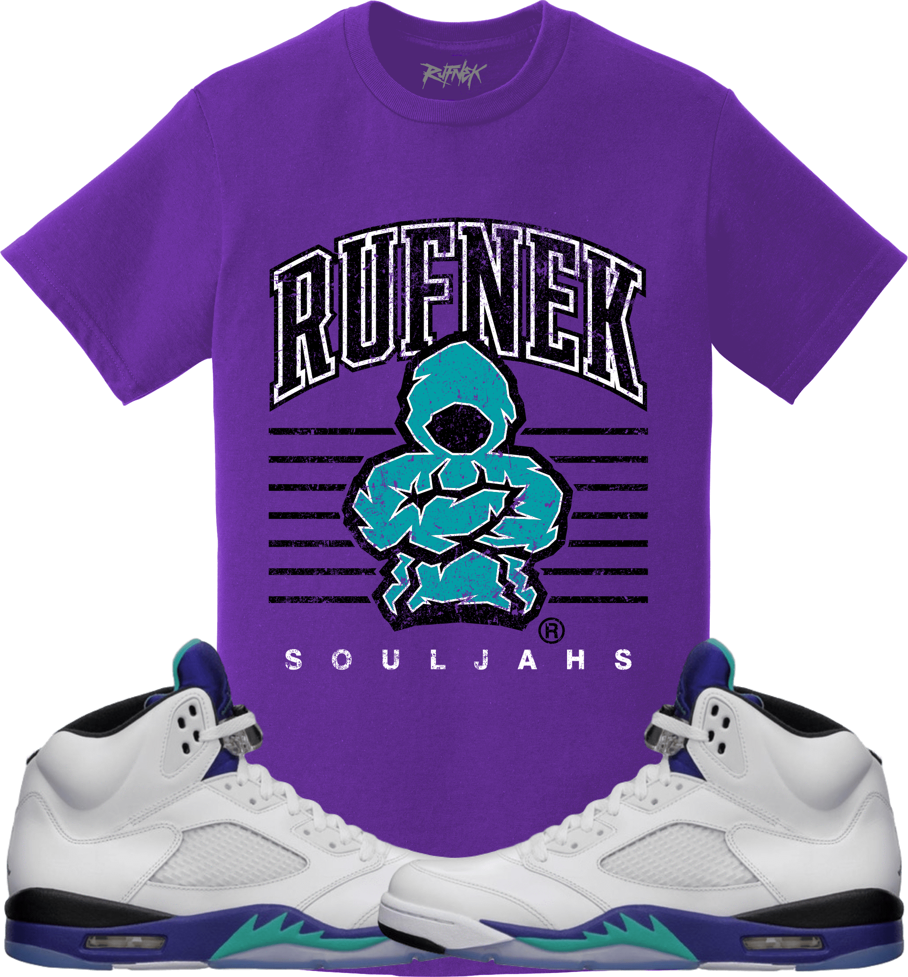 Jordan 5 Fresh Prince Sneaker Tees Shirt to Match - RUFNEK SCRIMMAGE