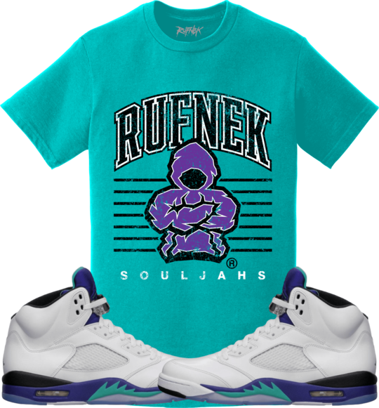 Jordan 5 Fresh Prince Sneaker Tees Shirt to Match - RUFNEK SCRIMMAGE