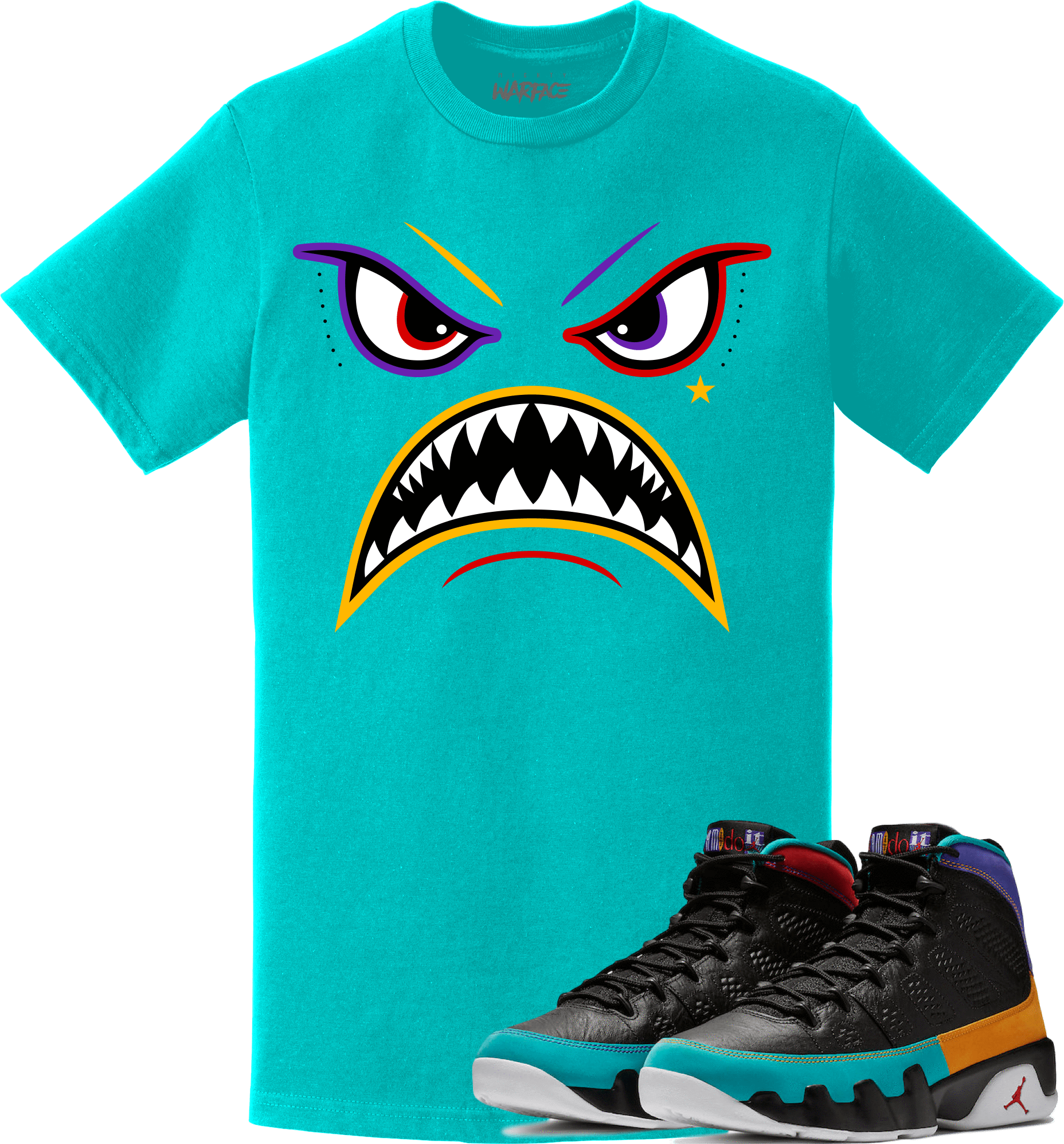 Jordan 9 Dream It Do It Sneaker Tees Shirt to Match - DREAM IT WARFACE