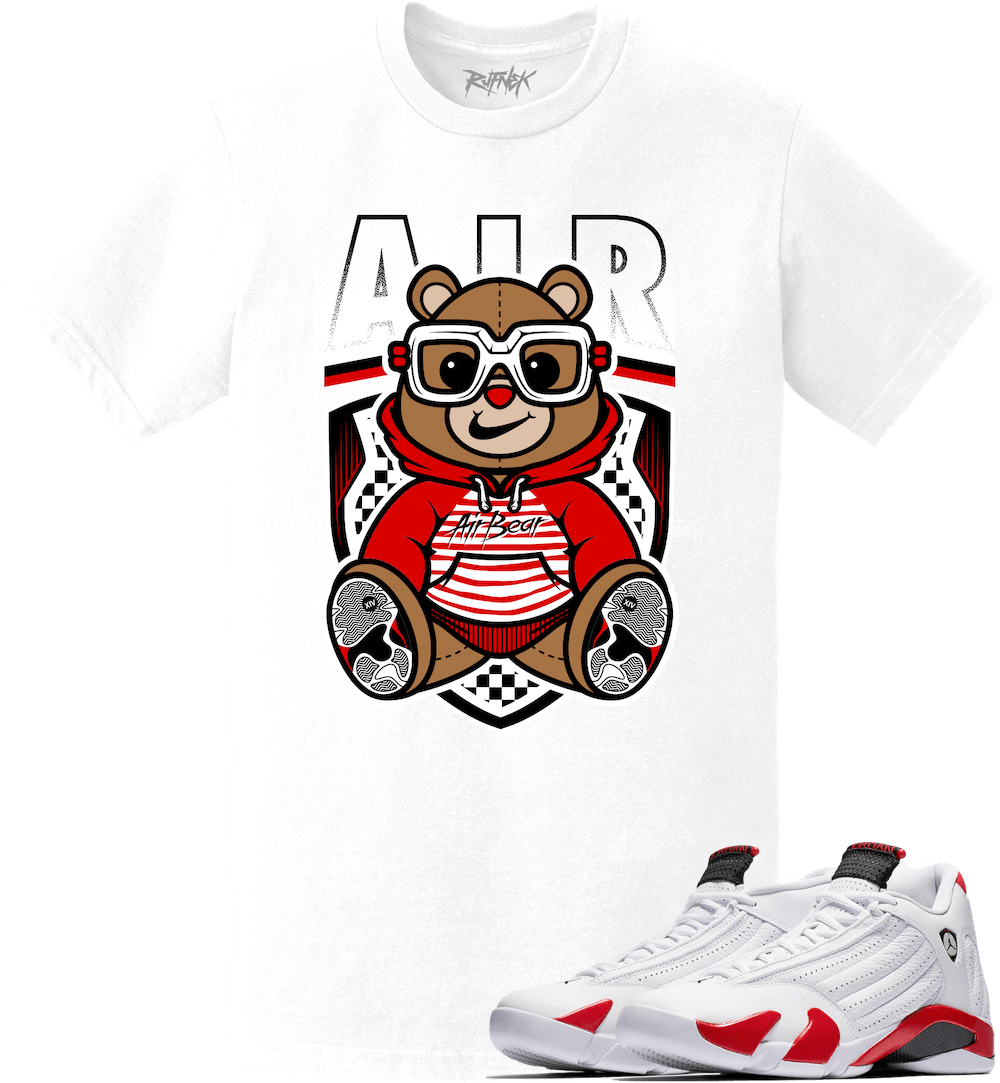 Jordan Retro 14 Candy Cane Sneaker Tees Shirt - CANDY CANE AIR BEAR