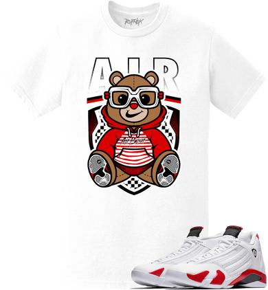Jordan Retro 14 Candy Cane Sneaker Tees Shirt - CANDY CANE AIR BEAR