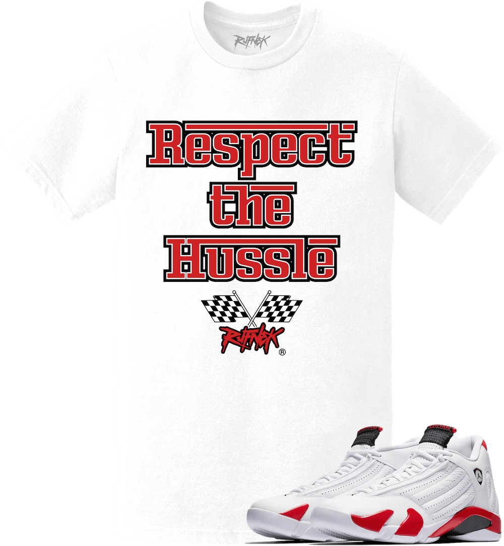 Jordan Retro 14 Candy Cane Sneaker Tees Shirt - HUSSLE