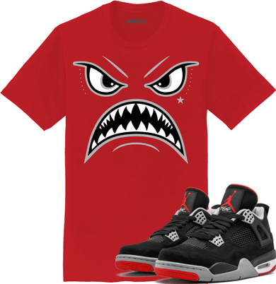 Jordan Retro 4 Bred 2019 Sneaker Tees Shirt - OREO WARFACE