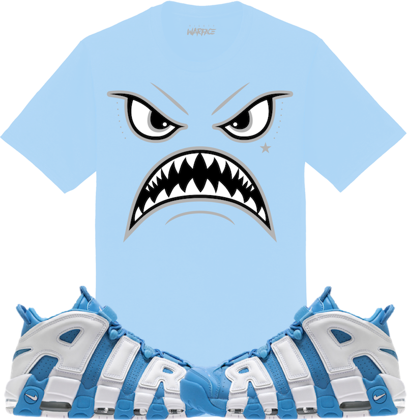 UNC Carolina Uptempo Sneaker Tees Shirt to Match - OREO WARFACE