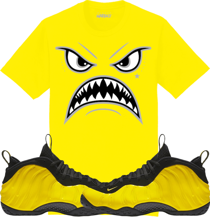 Yellow Wu Tang Foamposites Sneaker Tees Shirt - OREO WARFACE