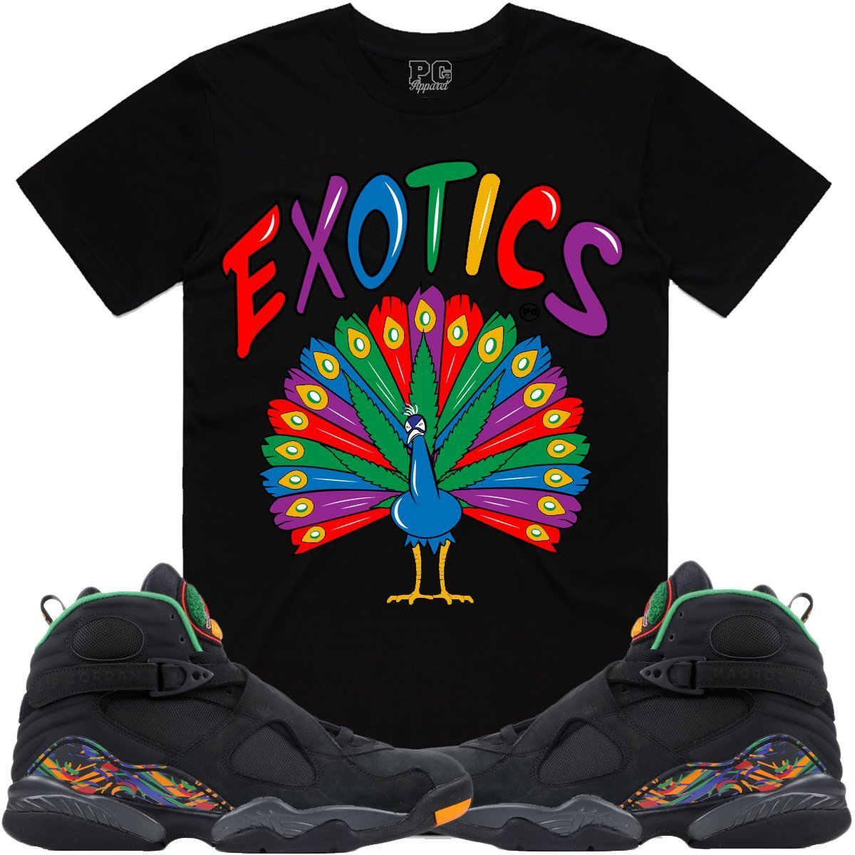 Air Jordan Retro 8 Tinker Air Raid Sneaker Tees Shirt - EXOTICS PG