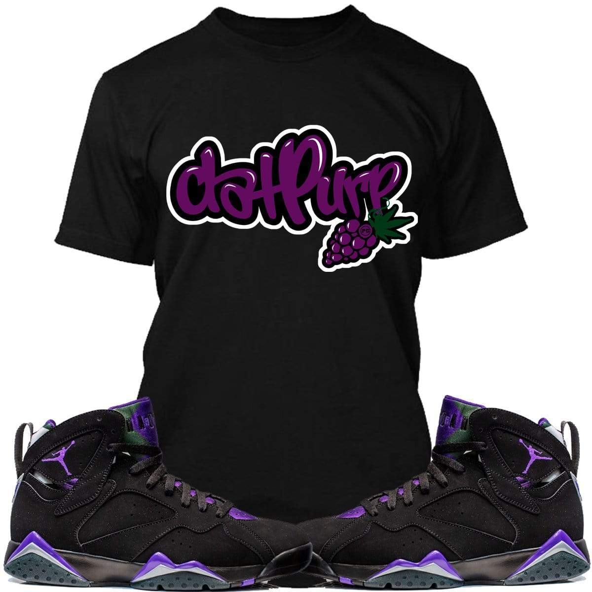 Jordan Retro 7 Bucks Ray Allen Sneaker Tees Shirt - DAT PURP PG