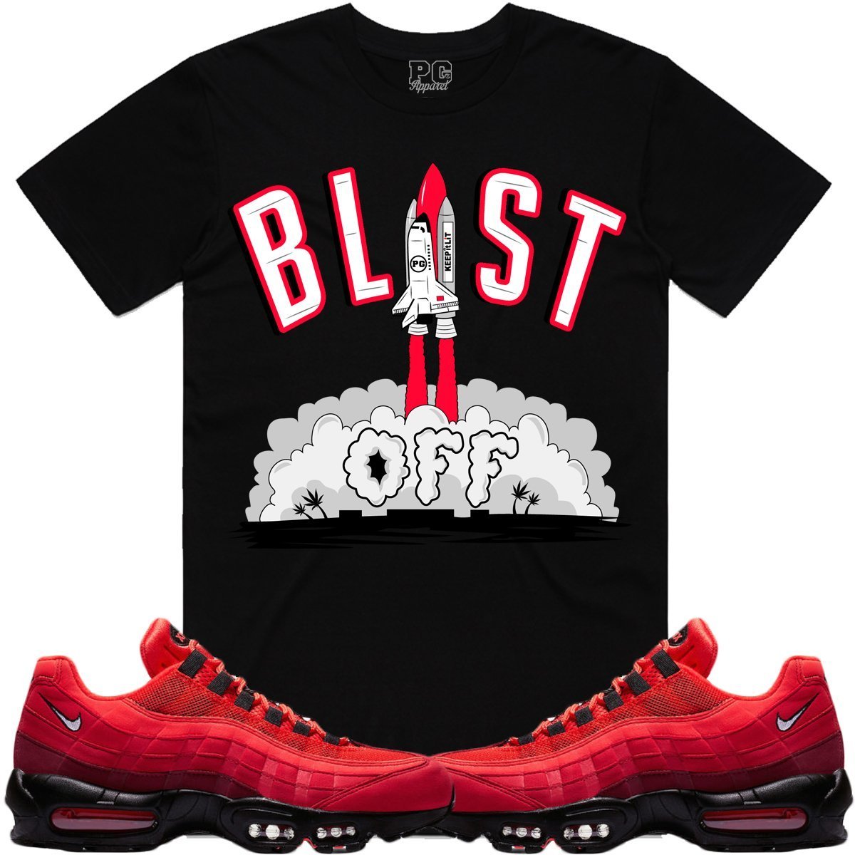 Nike Air Max 95 Habenero Sneaker Tees Shirts - BLAST OFF PG