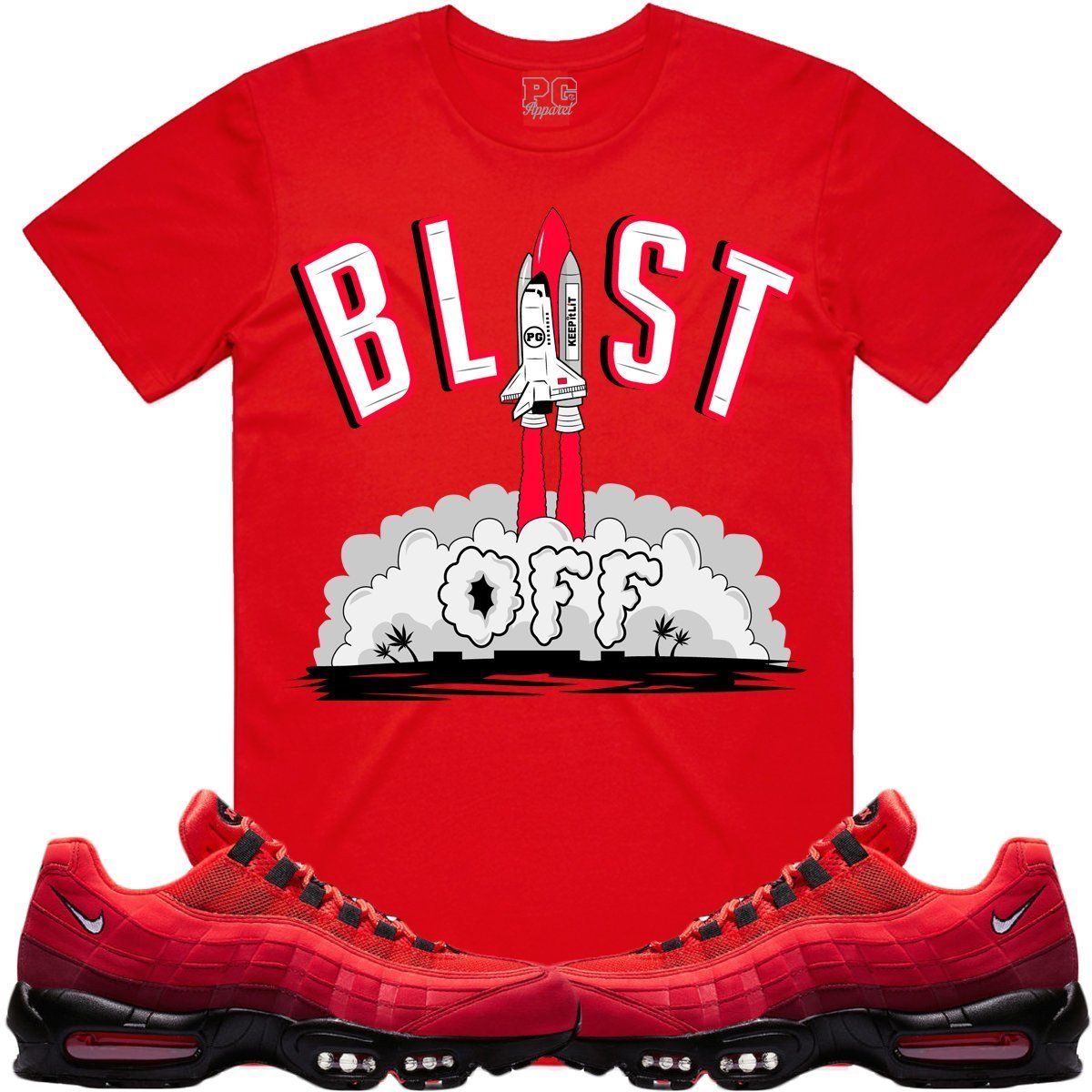 Nike Air Max 95 Habenero Sneaker Tees Shirts - BLAST OFF PG