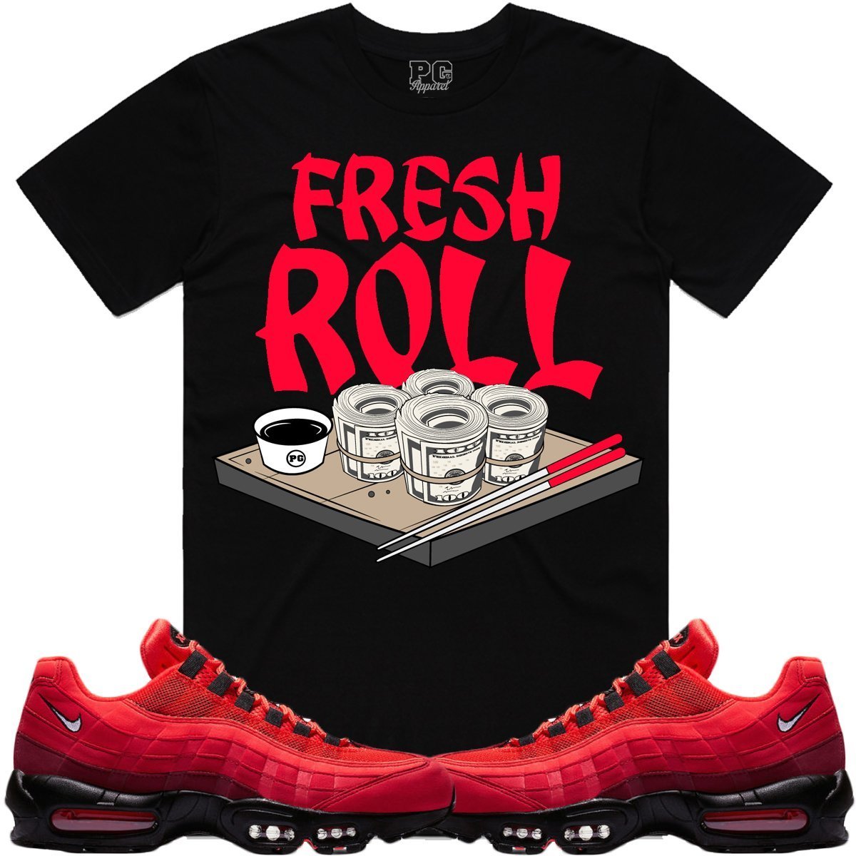 Nike Air Max 95 Habenero Sneaker Tees Shirts - FRESH ROLL PG