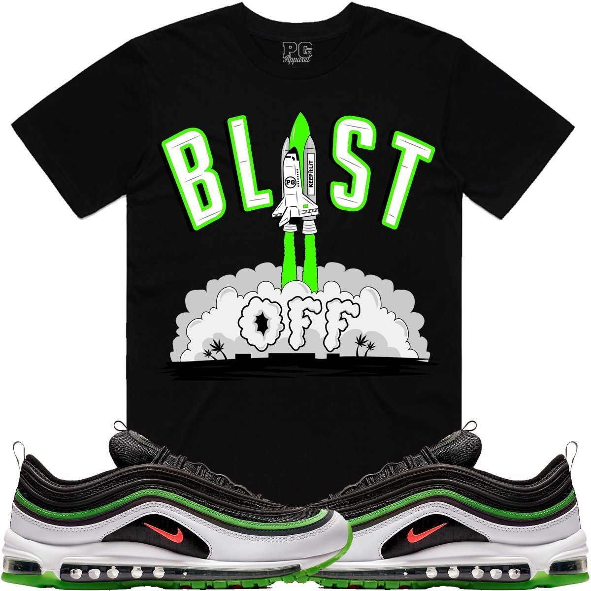 Nike Air Max 97 Dallas Sneaker Tees Shirts - BLAST OFF PG