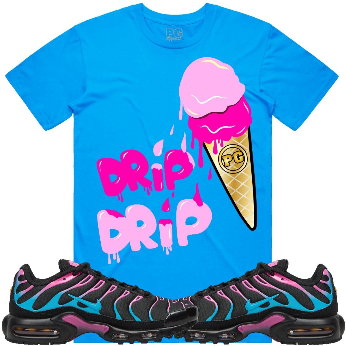 Nike Air Max 97 Plus South Beach Miami Sneaker Tees Shirts - ICE CREAM