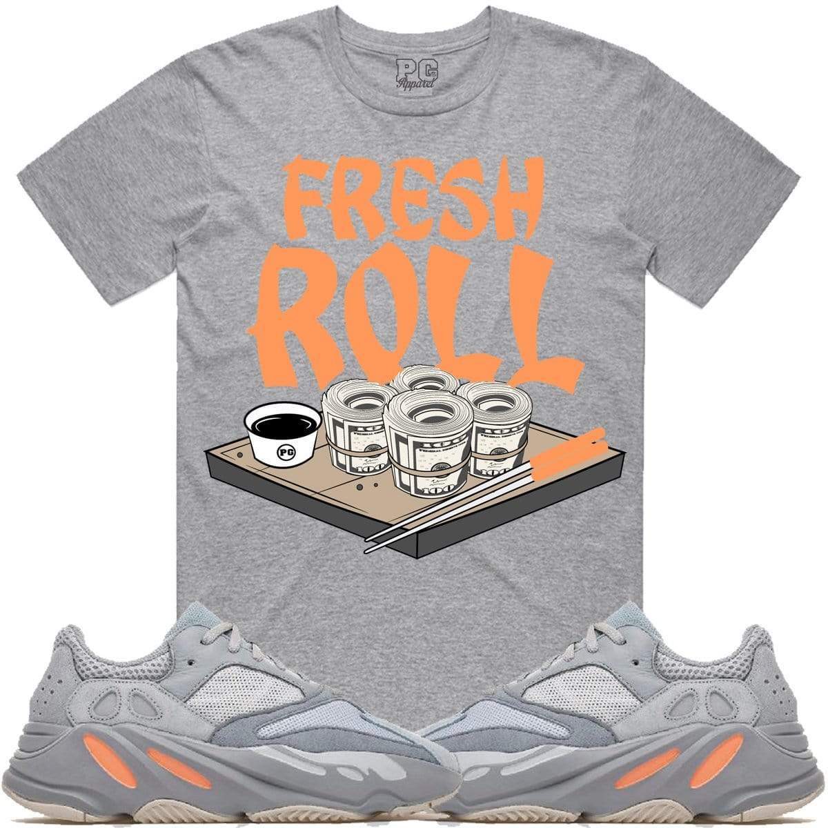 Yeezy 700 Inertia Match Sneaker Tees Shirt - FRESH ROLL