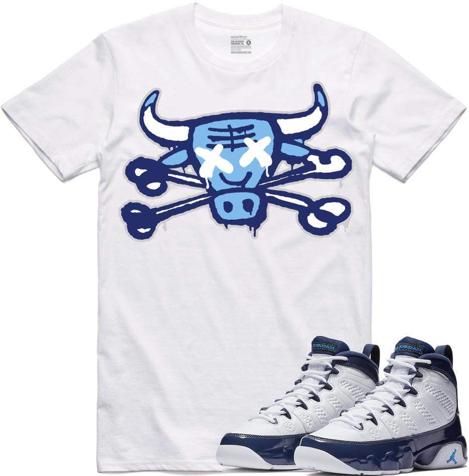 Jordan 9 All Star UNC Blue Pearl Sneaker Tees Shirt - BULLY BONES