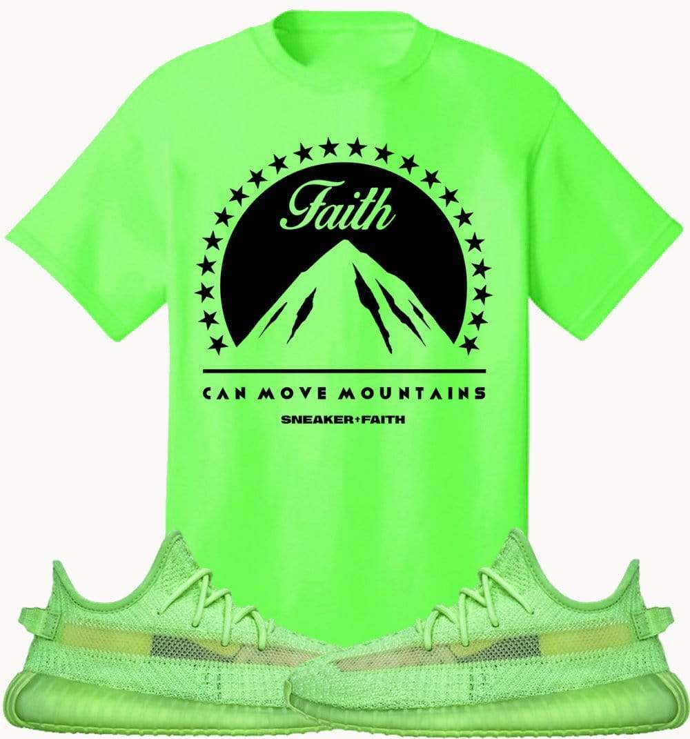 Adidas Yeezy 350 Boost Glow Volt Sneaker Tees Shirt to Match - MOVE MOUNTAINS