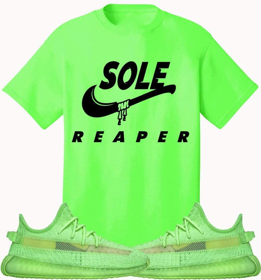 Adidas Yeezy 350 Boost Glow Volt Sneaker Tees Shirt to Match - SOLE REAPER