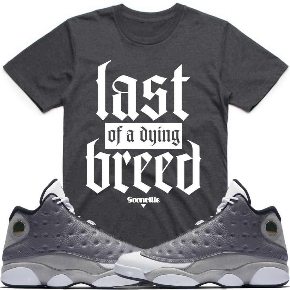 DYING BREED Sneaker Tees Shirt - Jordan Retro 13 Atmosphere Grey