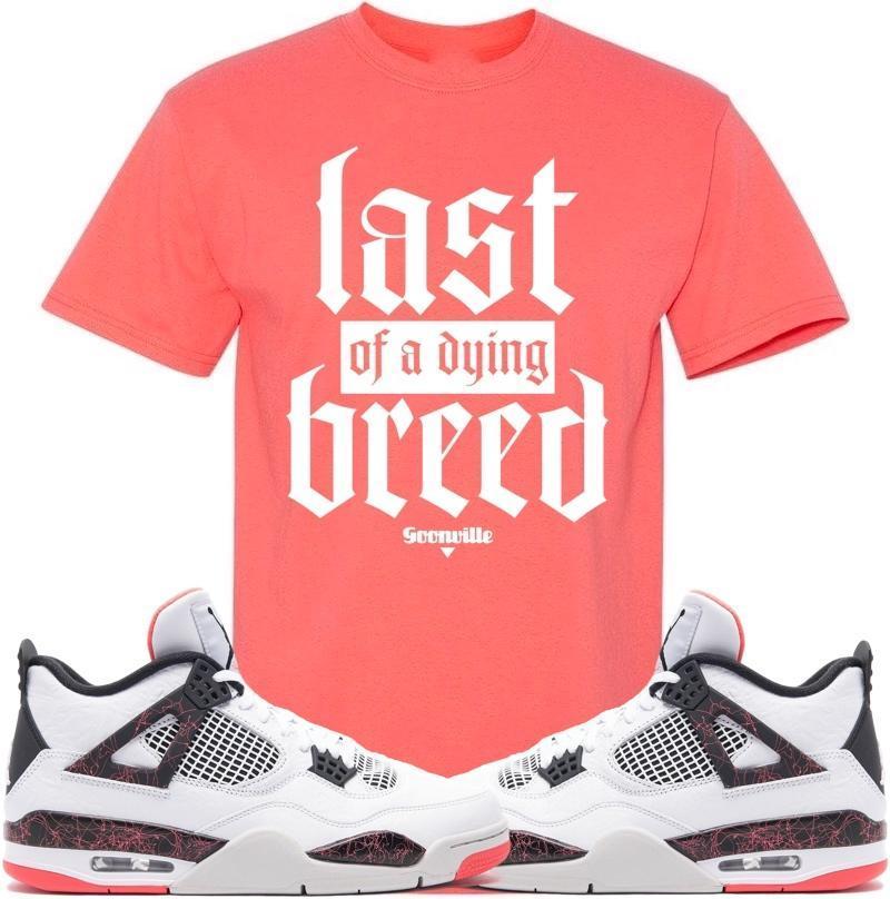 DYING BREED Sneaker Tees Shirt - Jordan Retro 4 Hot Lava