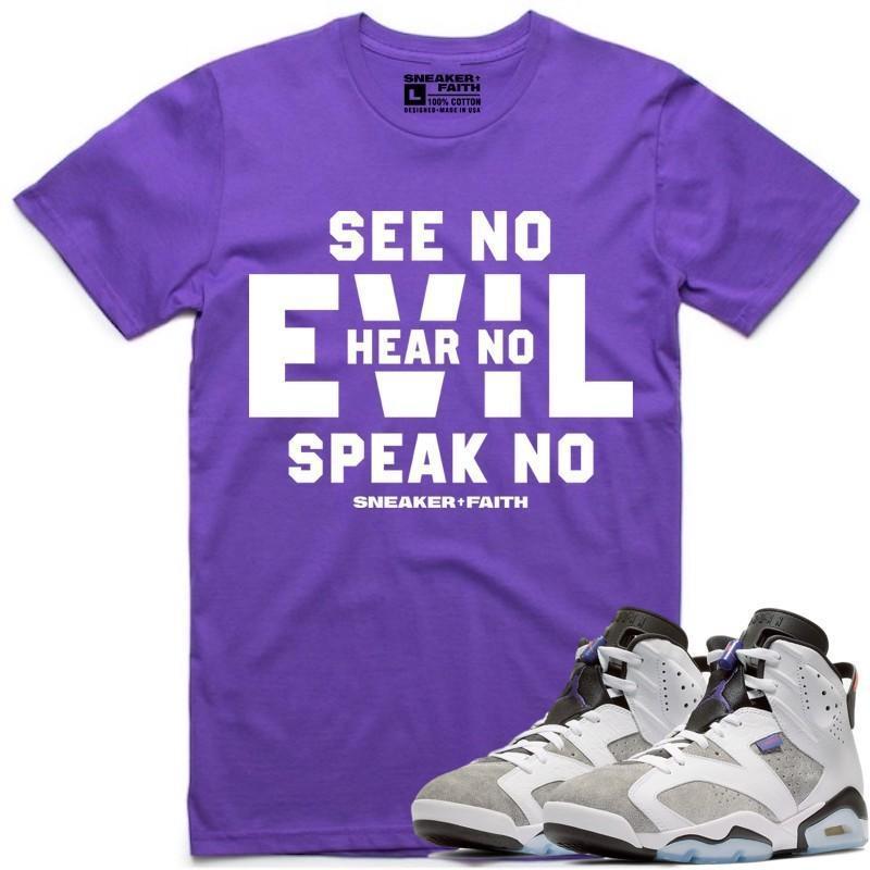 Jordan Retro 6 Flint Sneaker Tees Shirt to Match - EVIL