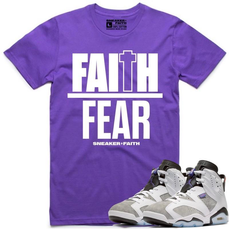 Jordan Retro 6 Flint Sneaker Tees Shirt to Match - FAITH OVER FEAR