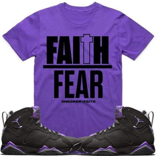 Jordan Retro 7 Bucks Ray Allen Sneaker Tees Shirt to Match - FAITH OVER FEAR