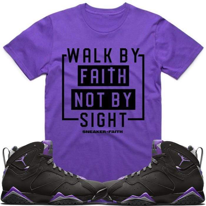 Jordan Retro 7 Bucks Ray Allen Sneaker Tees Shirt to Match - WALK BY FAITH