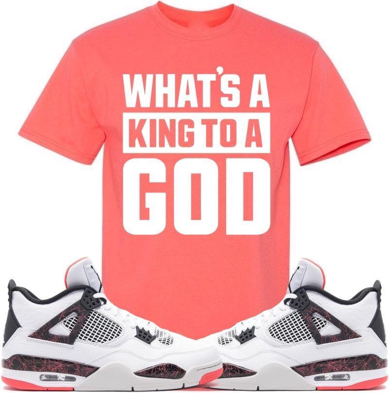 KING GOD Sneaker Tees Shirt - Jordan Retro 4 Hot Lava