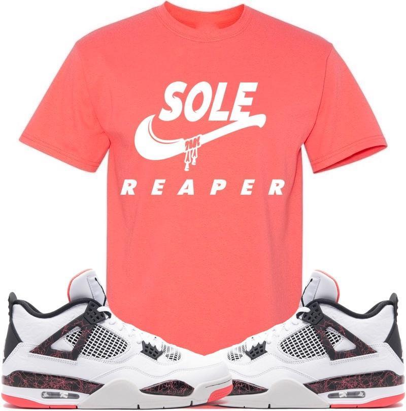 SOLE REAPER Sneaker Tees Shirt - Jordan Retro 4 Hot Lava