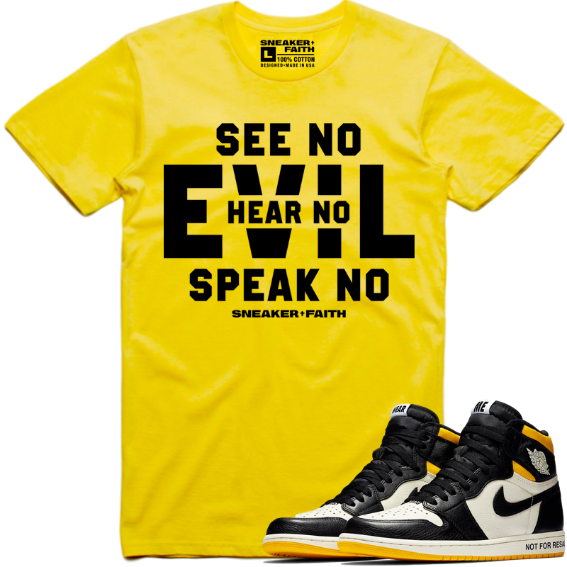 EVIL Sneaker Tees Shirt - Air Jordan 1 Not For Resale