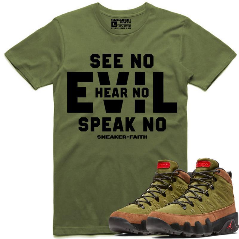 EVIL Sneaker Tees Shirt to Match - Jordan 9 Beef Broccoli