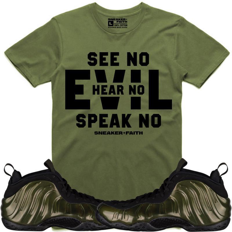 EVIL Sneaker Tees Shirt to Match - Legion Foamposites