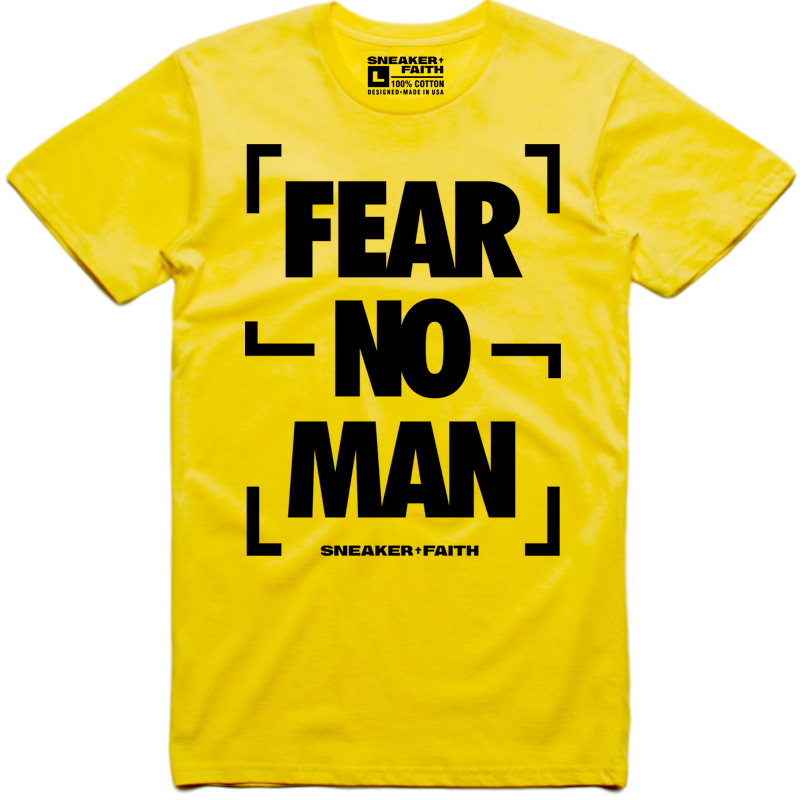 FEAR NO MAN Sneaker Tees Shirt - Nike Air Max Frequency Pack Bumble Bee