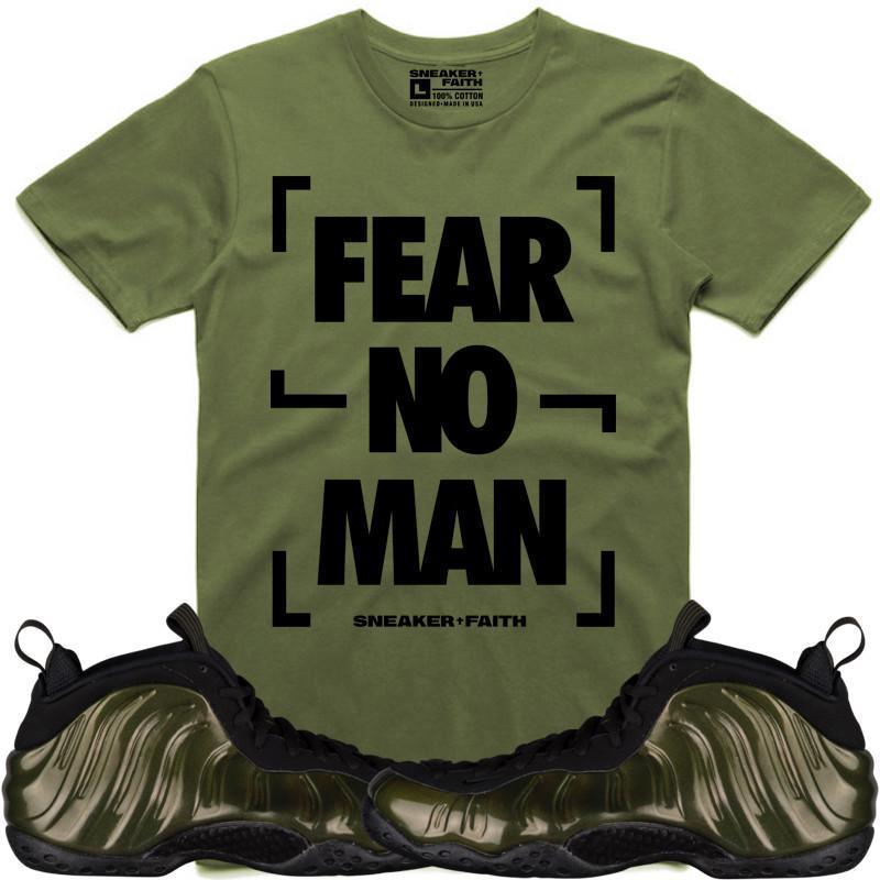 FEAR NO MAN Sneaker Tees Shirt to Match - Legion Foamposites