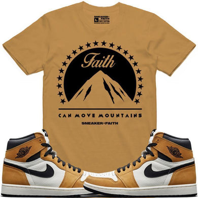 MOVE MOUNTAINS Sneaker Tees Shirt - Jordan Retro 1 Rookie of the Year ROY