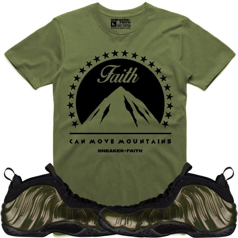 MOVE MOUNTAINS Sneaker Tees Shirt Match - Legion Foamposites