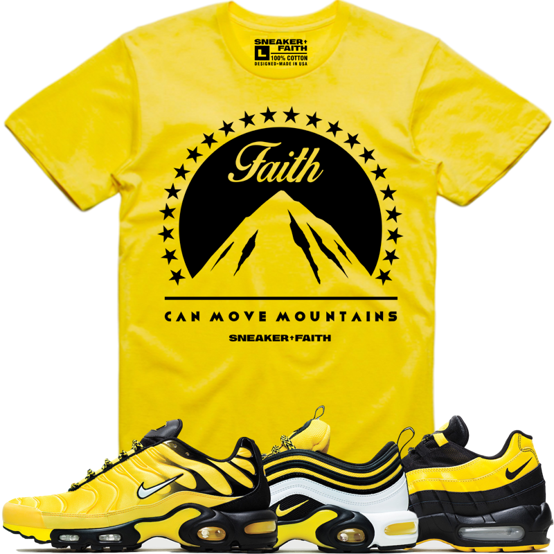 MOVE MOUNTAINS Sneaker Tees Shirt - Nike Air Max Frequency Pack Bumble Bee