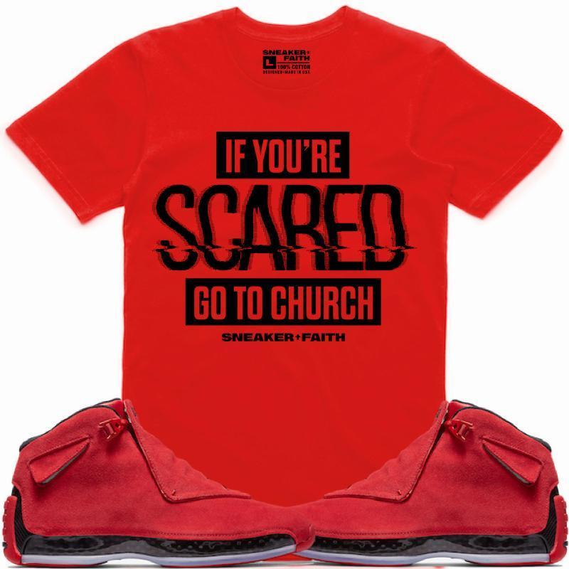 MOVE MOUNTAINS Sneaker Tees Shirt Match - Metallic Red Foamposites