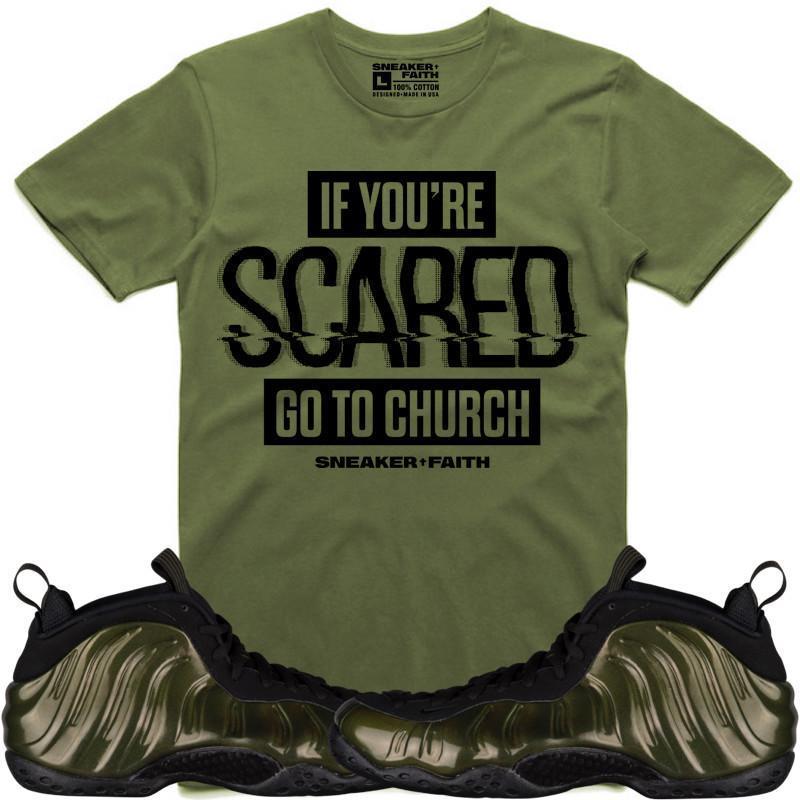 SCARED Sneaker Tees Shirt to Match - Legion Foamposites