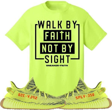 WALK BY Sneaker Tees Shirt to Match - Yeezy 350 Boost Frozen Yellow