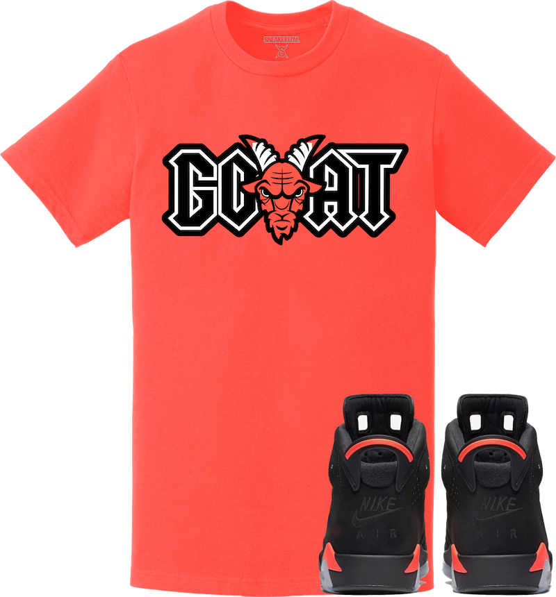 Jordan Retro 6 Black Infrared 2019 Sneaker Tees Shirt to Match - GOAT