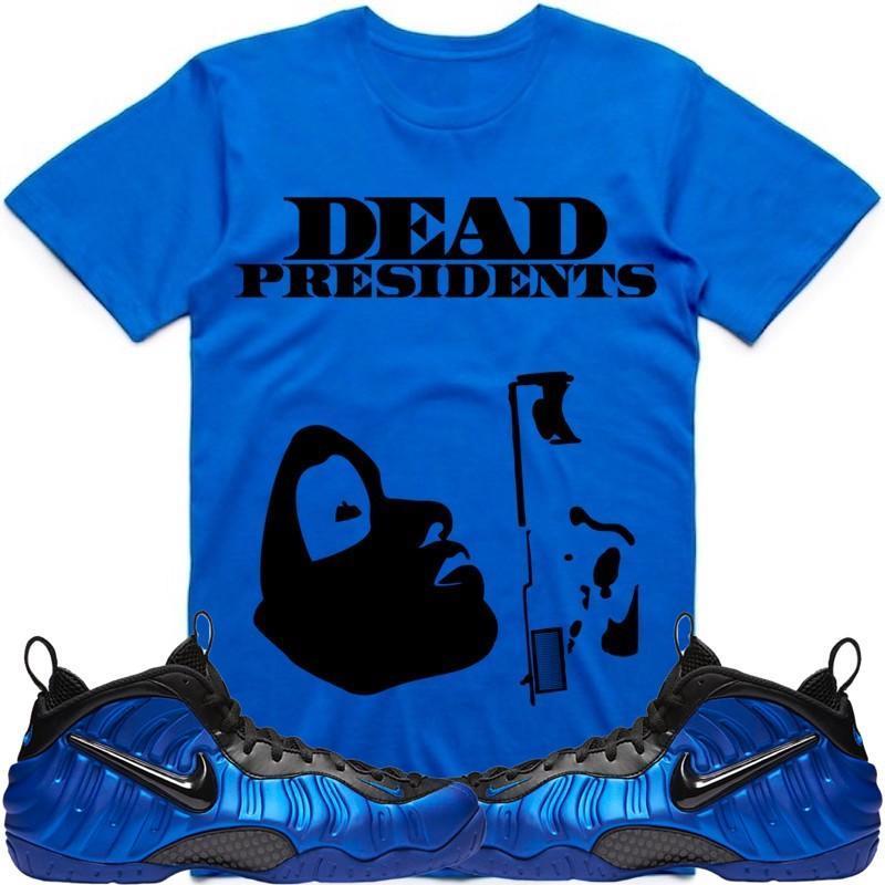 PRESIDENTS Sneaker Tees Shirt - Cobalt Blue Foamposites