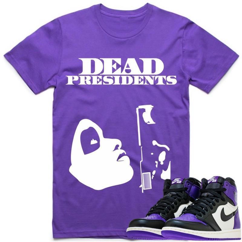 PRESIDENTS Sneaker Tees Shirt - Jordan 1 Court Purple