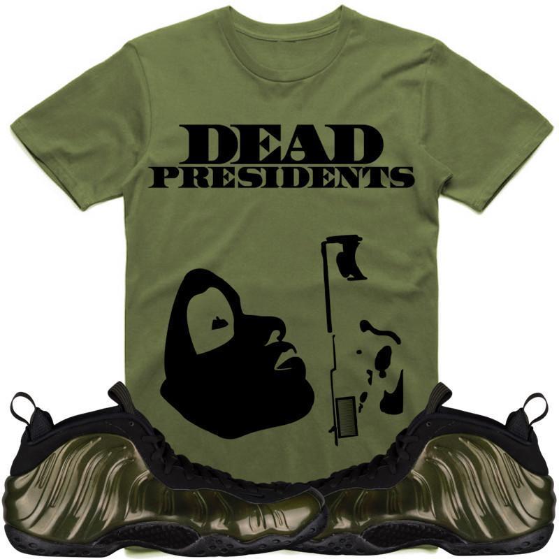 PRESIDENTS Sneaker Tees Shirt - Legion Green Foamposites