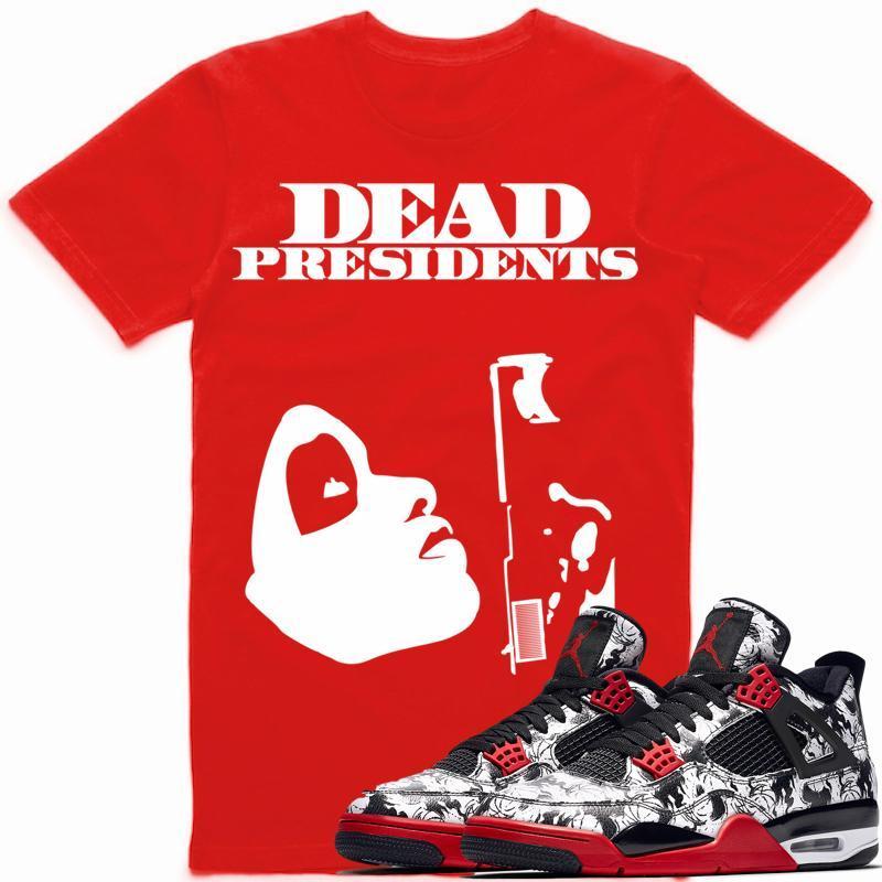 PRESIDENTS Sneaker Tees Shirt Match - Jordan 4 Tattoo